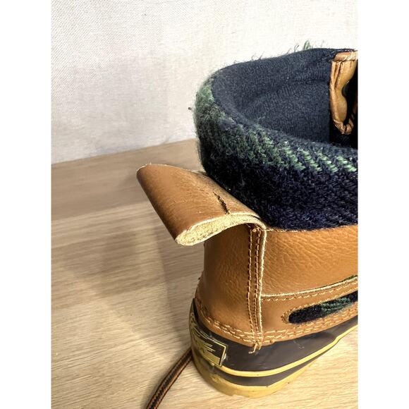 Itasca Men's Brown Leather Steel Shank Thermalite Rain Duck Boots - Picture 13 of 13